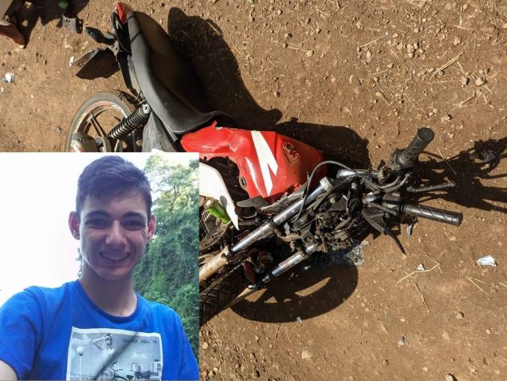 Motociclista morre em colisão frontal contra veículo em Nova Candelária