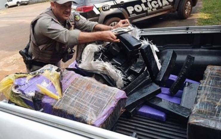 Homem é preso com 150 quilos de maconha em Roque Gonzales
